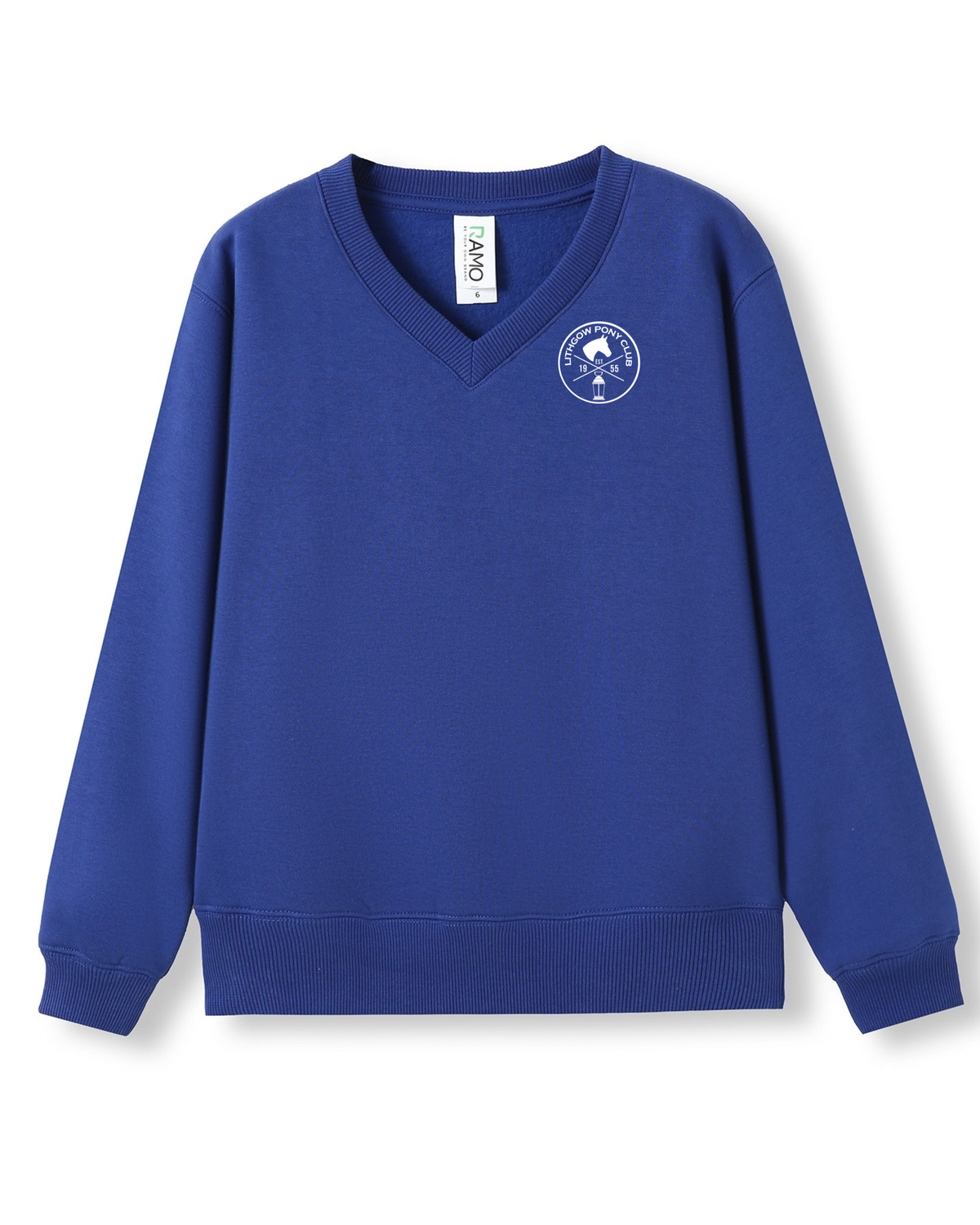 LITHGOW PONY CLUB V NECK SWEATSHIRT